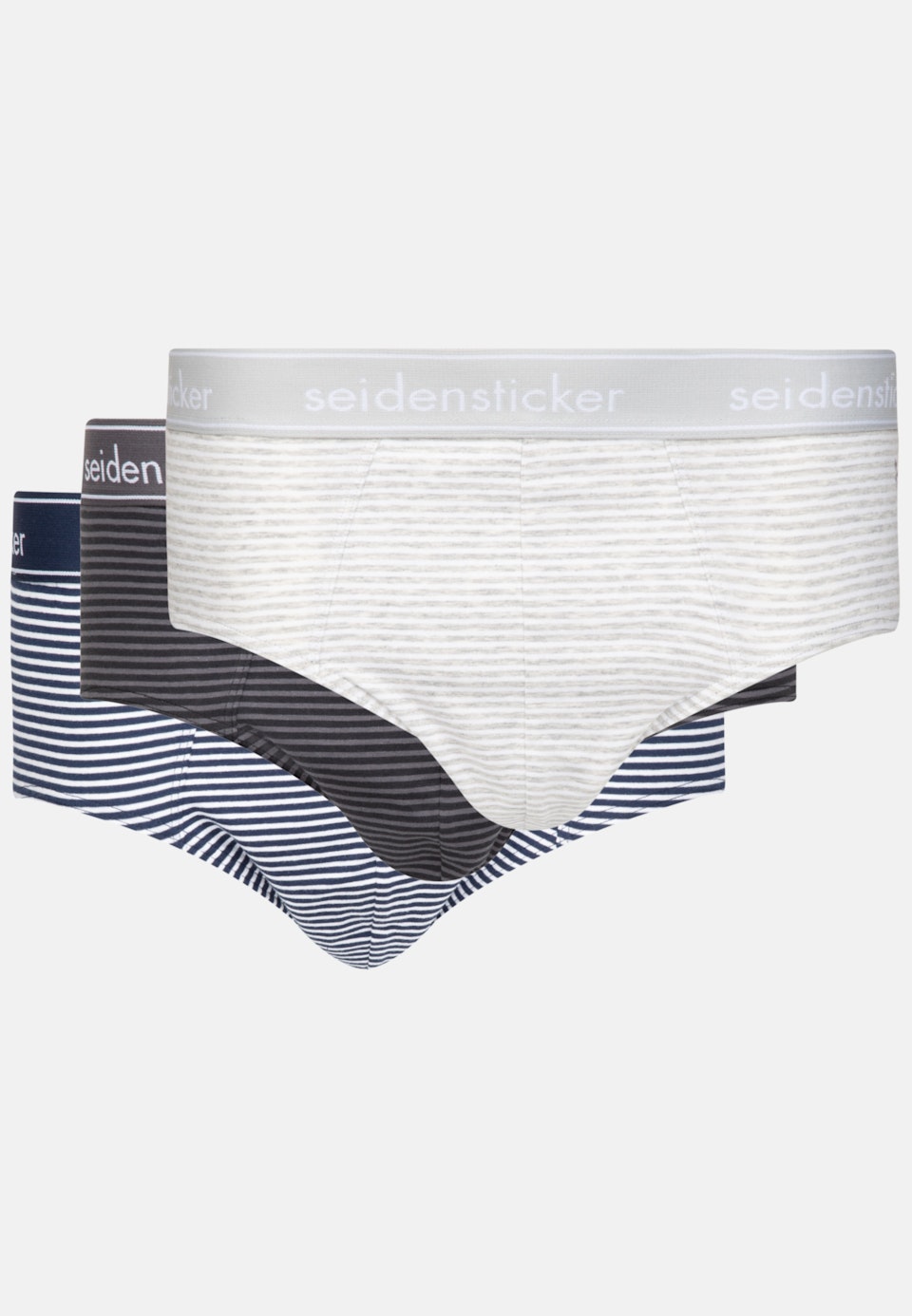 3er-Pack Slip Regular in Mittelblau |  Seidensticker Onlineshop