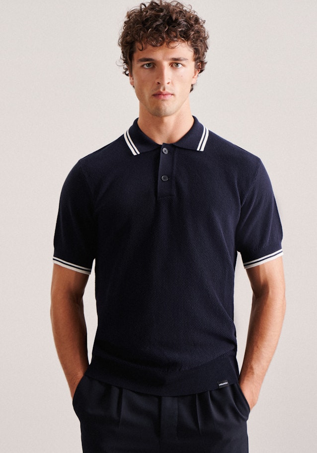 Collar Polo in Dark Blue | Seidensticker Onlineshop