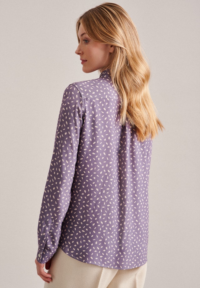 Long sleeve Crepe Shirt Blouse in Purple | Seidensticker Onlineshop