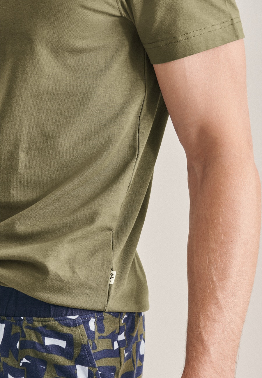 Jersey T-Shirt in Grün |  Seidensticker Onlineshop