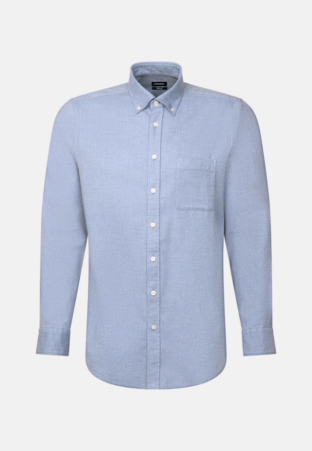 Regular Casual Hemd Uni in Hellblau |  Seidensticker Onlineshop