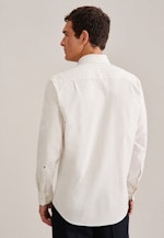 Chemise casual in Regular with Col Boutonné in Ecru |  Seidensticker Onlineshop