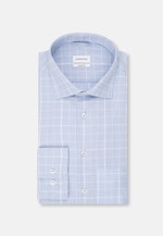 Regular Chemise d'affaires carreaux in Bleu Clair |  Seidensticker Onlineshop