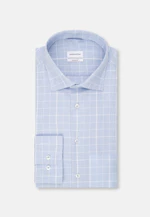 Regular Chemise d'affaires carreaux in Bleu Clair |  Seidensticker Onlineshop