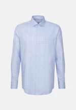 Regular Chemise d'affaires carreaux in Bleu Clair |  Seidensticker Onlineshop