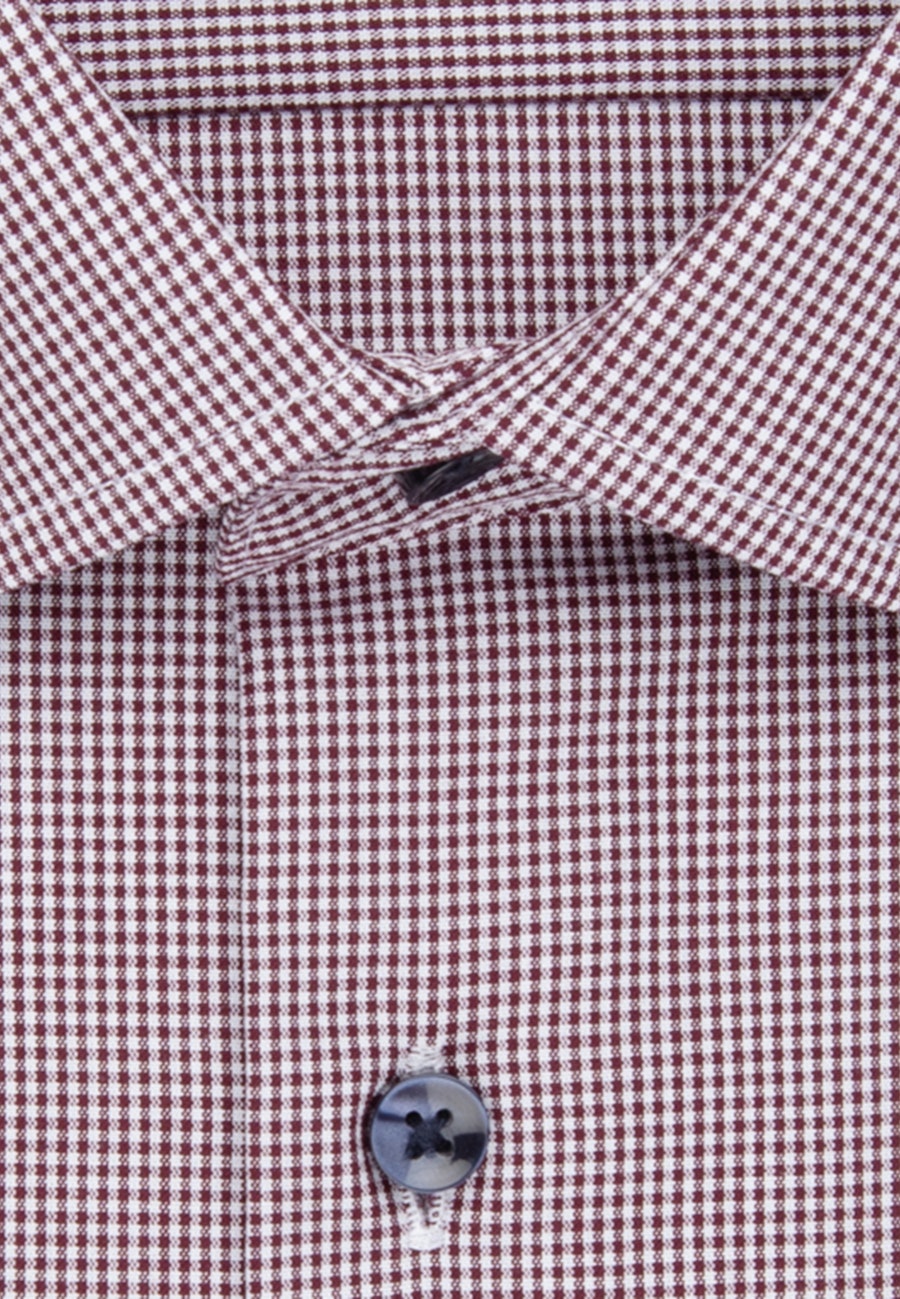 Bügelfreies Popeline Business Hemd in Regular mit Kentkragen und extra langem Arm in Rot |  Seidensticker Onlineshop