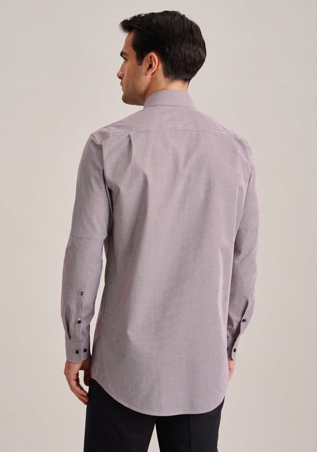 Non-iron Poplin Business Shirt in Regular with Kent-Collar and extra long sleeve in Red |  Seidensticker Onlineshop