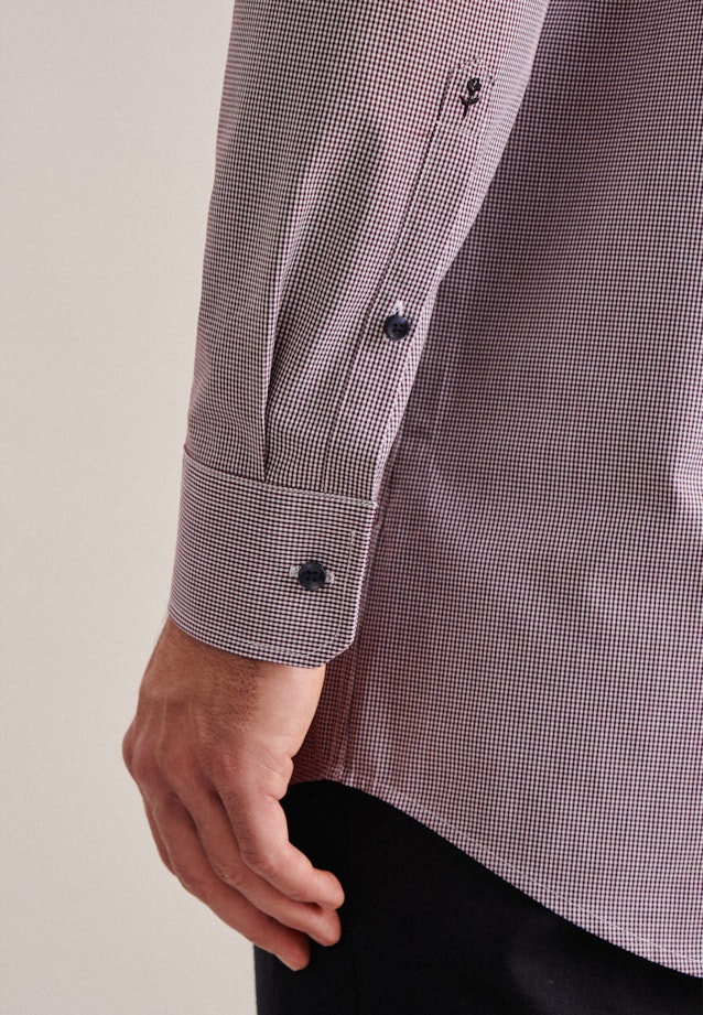 Regular Business Hemd Karo in Rot |  Seidensticker Onlineshop