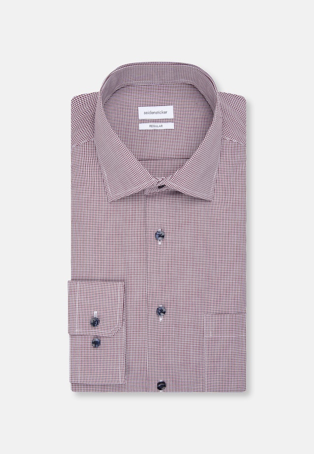 Regular Business Hemd Karo in Rot |  Seidensticker Onlineshop