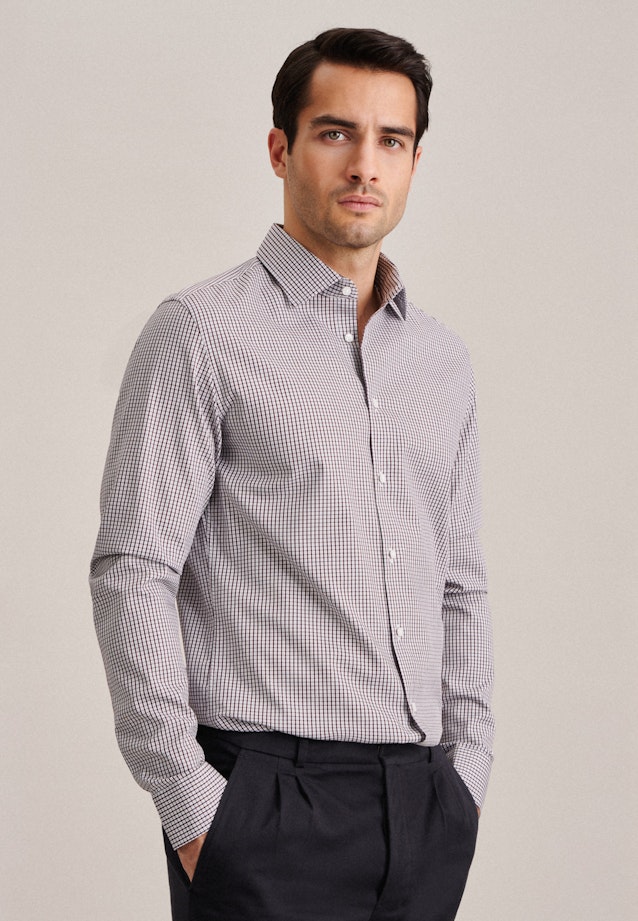 Slim Chemise d'affaires carreaux in Rouge |  Seidensticker Onlineshop