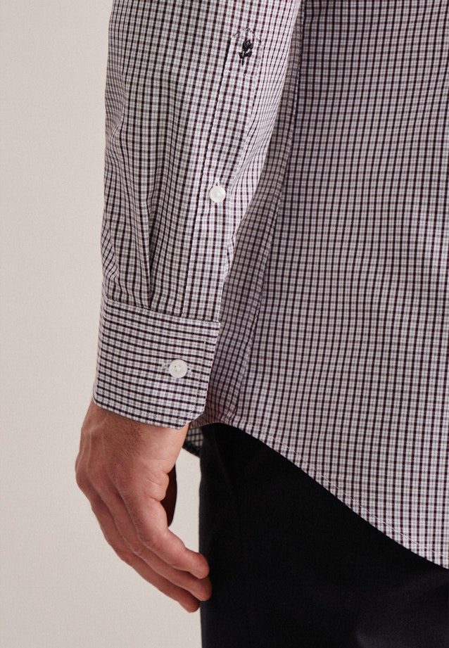 Slim Chemise d'affaires carreaux in Rouge |  Seidensticker Onlineshop