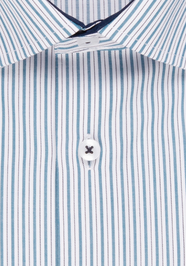 Non-iron Twill Business Shirt in Slim with Kent-Collar in Turquoise |  Seidensticker Onlineshop