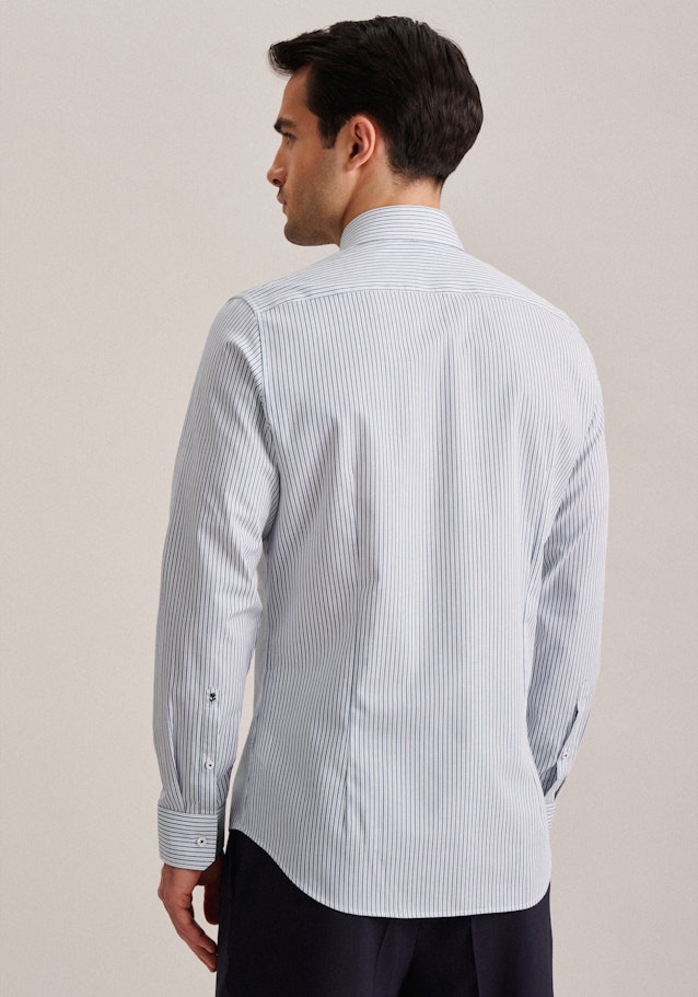 Non-iron Twill Business Shirt in Slim with Kent-Collar in Turquoise |  Seidensticker Onlineshop