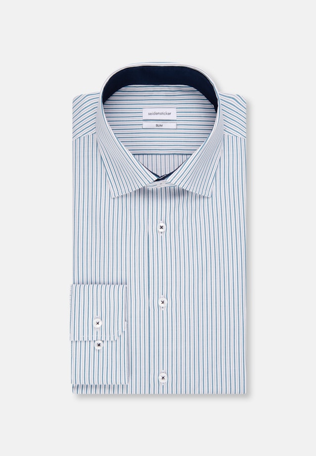 Slim Chemise d'affaires rayures in Turquoise |  Seidensticker Onlineshop