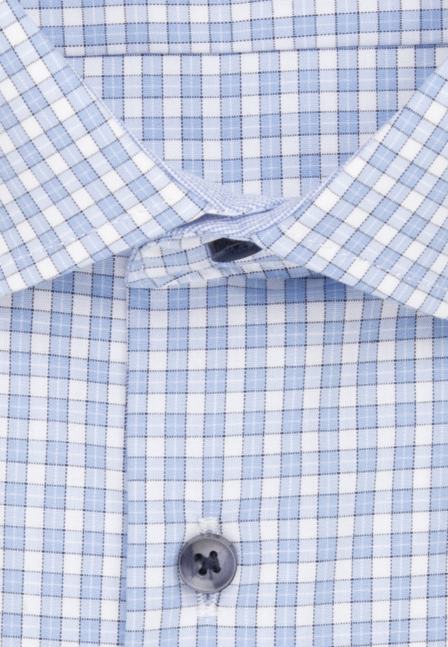 Shaped Chemise d'affaires carreaux in Bleu Clair |  Seidensticker Onlineshop