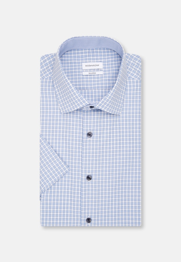 Shaped Chemise d'affaires carreaux in Bleu Clair |  Seidensticker Onlineshop