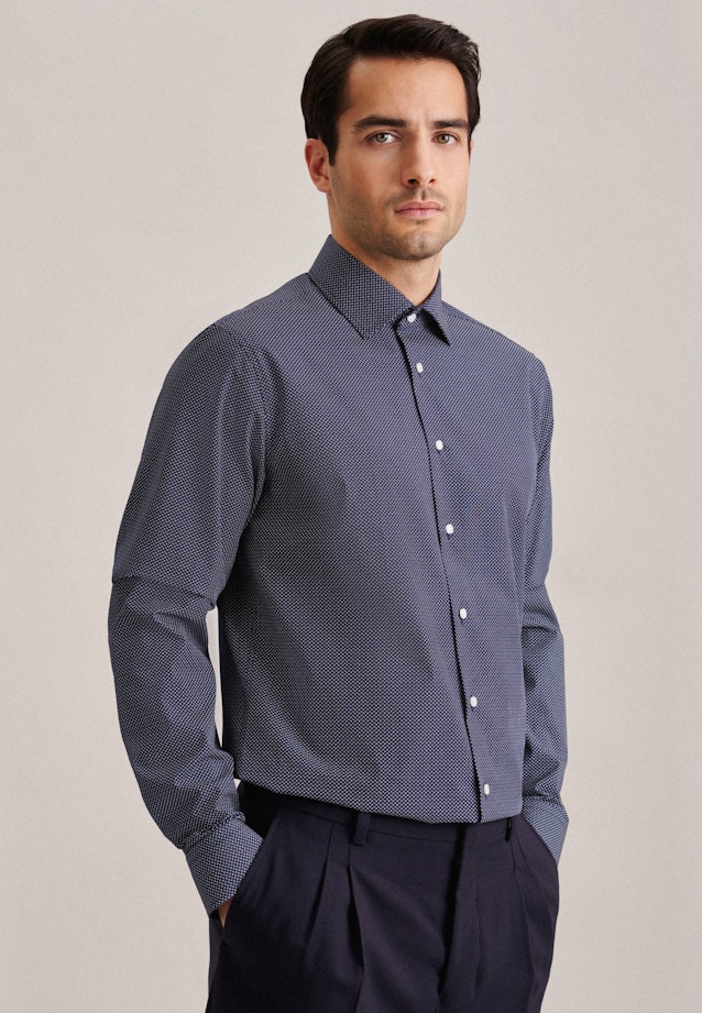 Shaped Chemise d'affaires Imprimé in Bleu Foncé |  Seidensticker Onlineshop
