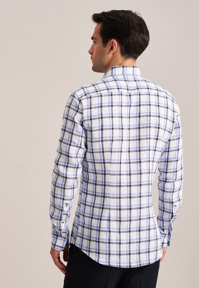 X-Slim Business Hemd Karo in Dunkelblau |  Seidensticker Onlineshop
