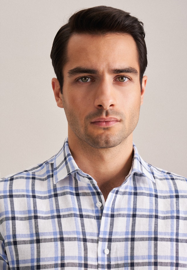 X-Slim Business Hemd Karo in Dunkelblau |  Seidensticker Onlineshop