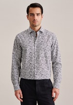 Regular Business shirt Floral in Grey |  Seidensticker Onlineshop