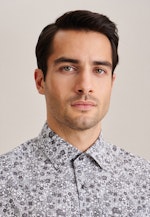 Regular Business shirt Floral in Grey |  Seidensticker Onlineshop