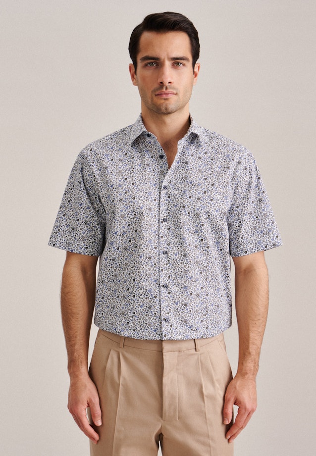 Regular Business Hemd Druck in Grün |  Seidensticker Onlineshop