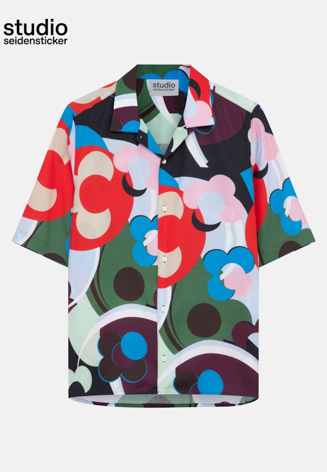 Regular Chemise casual Imprimé dans Bleu Clair | Boutique en ligne Seidensticker