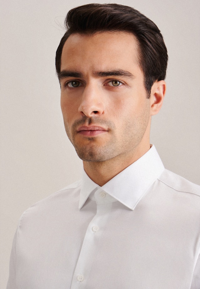 Slim Business Hemd Uni in Weiß |  Seidensticker Onlineshop