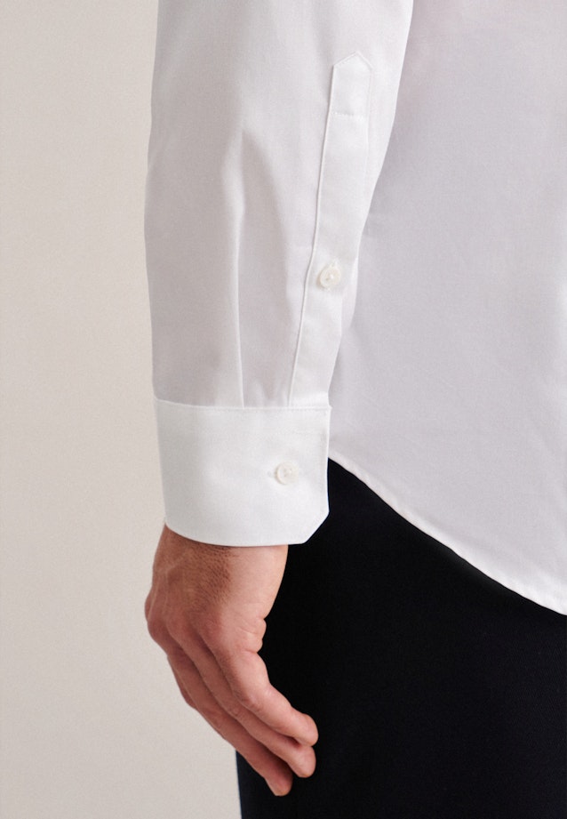 Slim Business Hemd Uni in Weiß |  Seidensticker Onlineshop