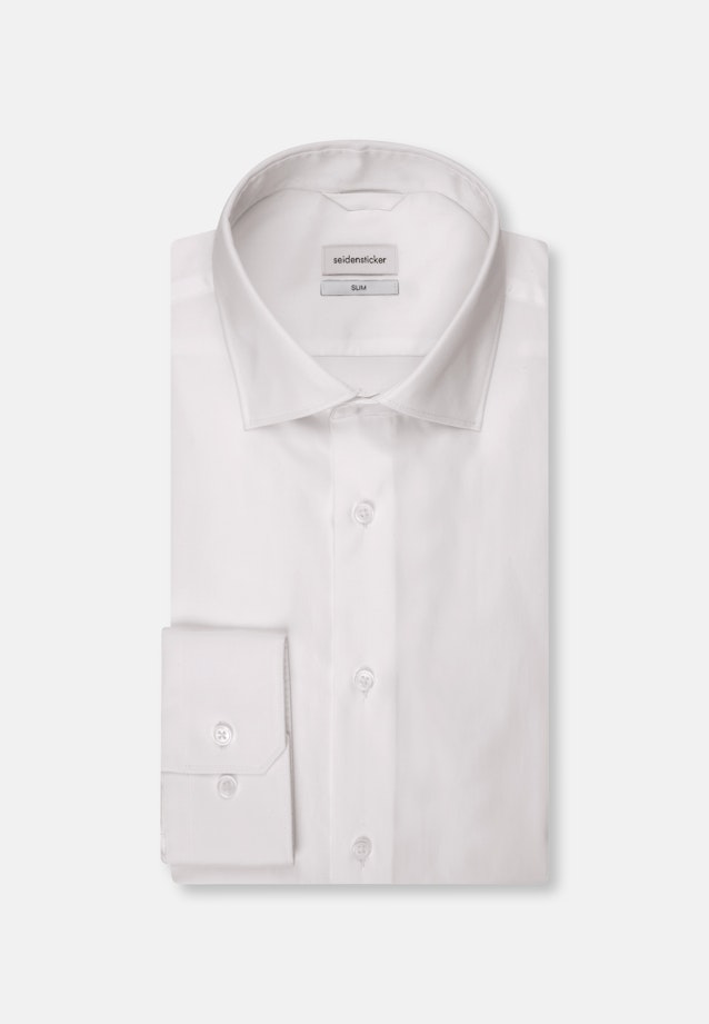 Slim Business Hemd Uni in Weiß |  Seidensticker Onlineshop