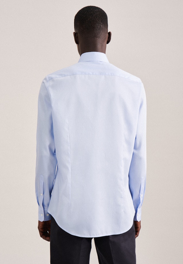 Easy-iron Satin Business Shirt in Slim with Kent-Collar in Light Blue | Seidensticker Onlineshop