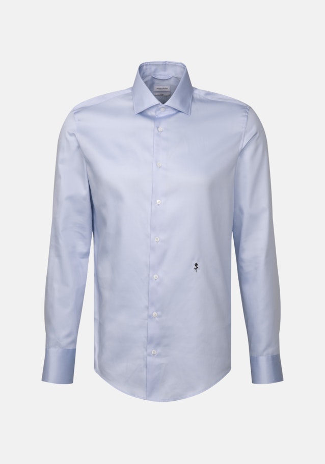 Easy-iron Satin Business Shirt in Slim with Kent-Collar in Light Blue |  Seidensticker Onlineshop