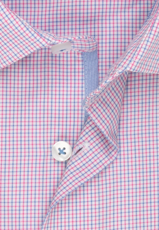 Slim Business Hemd Karo in Rosa/Pink |  Seidensticker Onlineshop