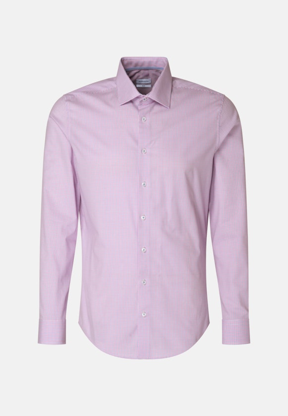 Slim Business Hemd Karo in Rosa/Pink |  Seidensticker Onlineshop