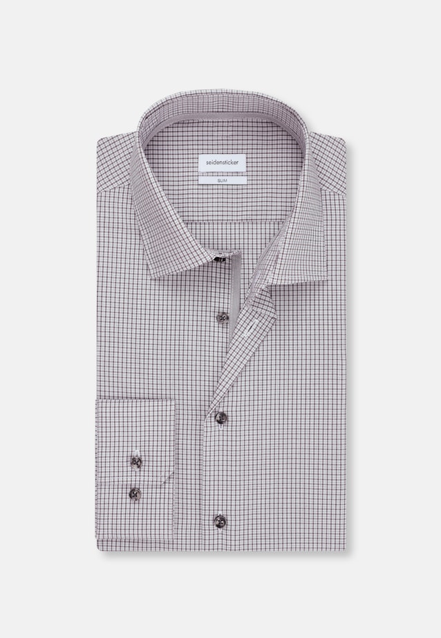 Slim Business Hemd Karo in Grau |  Seidensticker Onlineshop