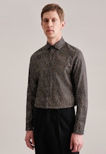 Shaped Business Hemd Druck in Grün |  Seidensticker Onlineshop