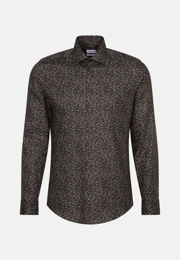 X-Slim Business Hemd Druck in Grün |  Seidensticker Onlineshop