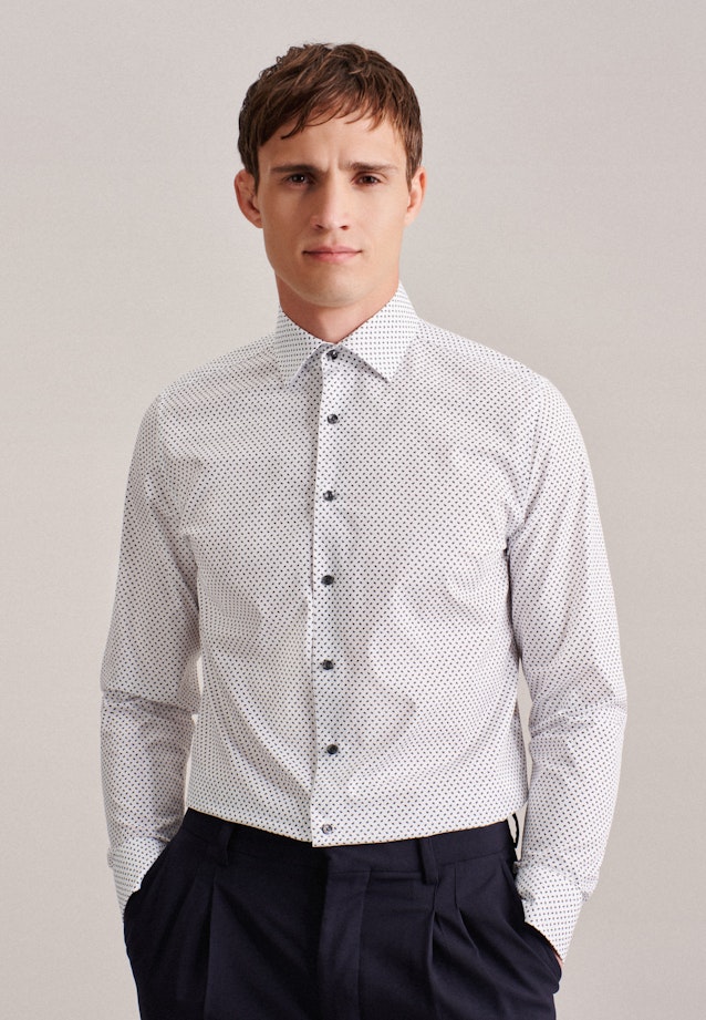 Business Shirt in Shaped with Kent-Collar in Grey |  Seidensticker Onlineshop