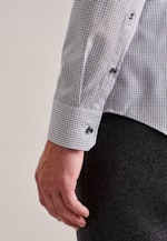 Shaped Business Hemd Karo in Grau |  Seidensticker Onlineshop