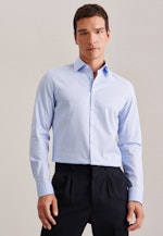 Slim Business Hemd Karo in Hellblau |  Seidensticker Onlineshop
