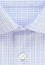 Shaped Business shirt Check in Light Blue |  Seidensticker Onlineshop