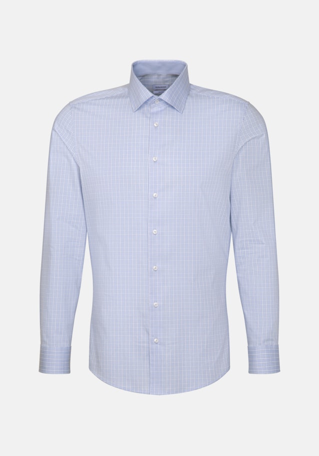 Non-iron Twill Business Shirt in Shaped with Kent-Collar in Light Blue |  Seidensticker Onlineshop