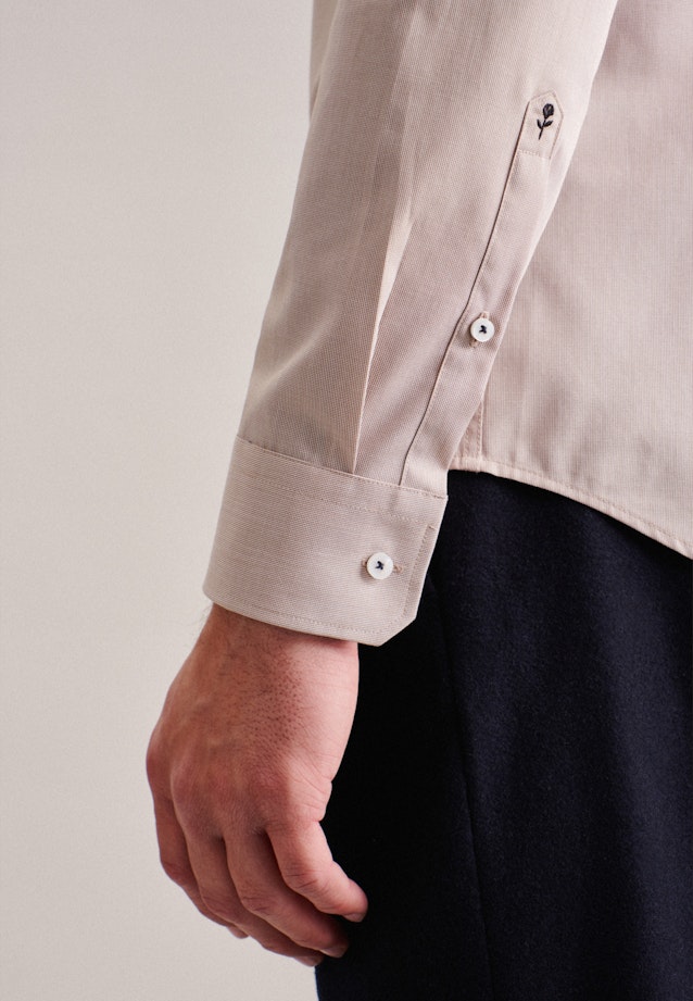 Shaped Chemise d'affaires Uni in Marron |  Seidensticker Onlineshop