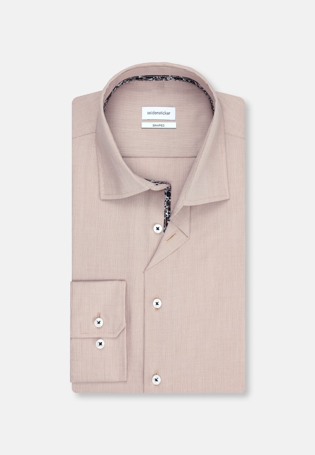 Shaped Chemise d'affaires Uni in Marron |  Seidensticker Onlineshop