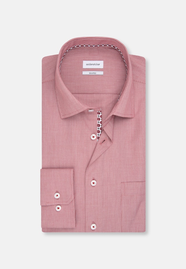 Shaped Business Hemd Uni in Rot |  Seidensticker Onlineshop