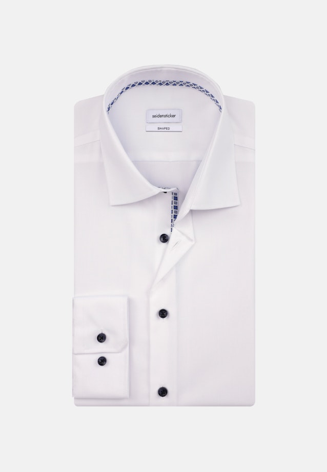Non-iron Structure Business Shirt in Shaped with Kent-Collar in White |  Seidensticker Onlineshop