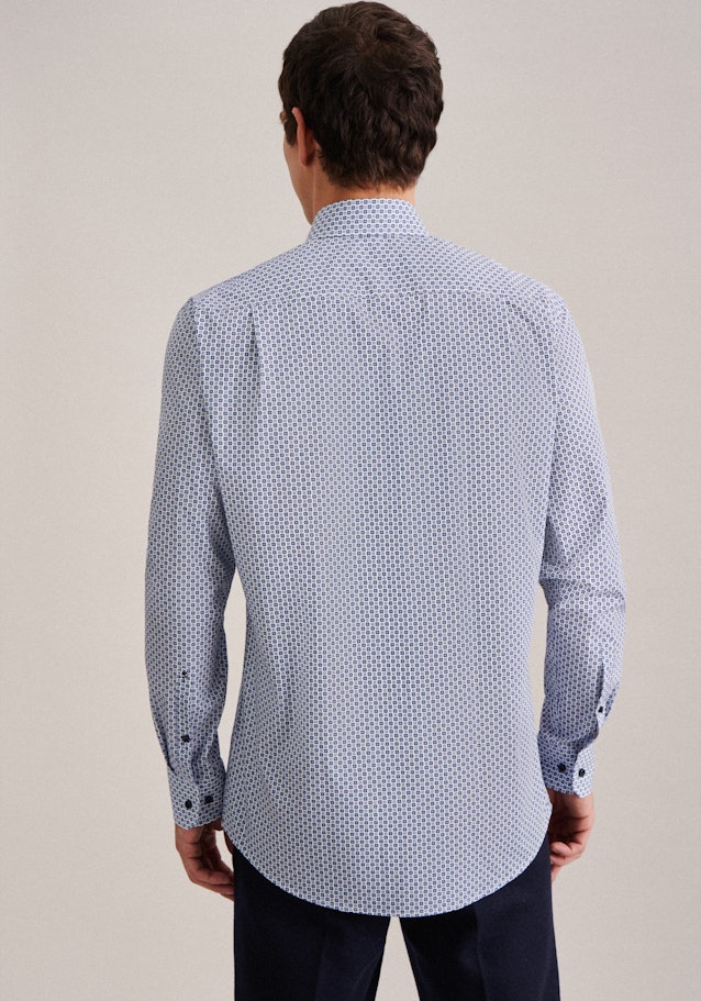 Chemise Business Regular Popeline Col Kent in Bleu Clair |  Seidensticker Onlineshop