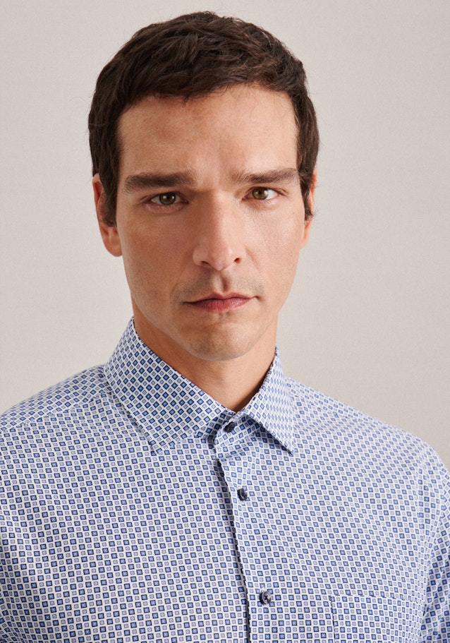 Business Shirt in Regular with Kent-Collar in Light Blue |  Seidensticker Onlineshop