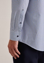 Regular Chemise d'affaires Imprimé in Bleu Clair |  Seidensticker Onlineshop