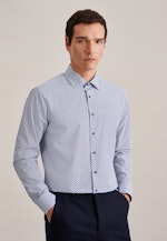 Regular Chemise d'affaires Imprimé in Bleu Clair |  Seidensticker Onlineshop